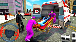 Emergency City Ambulance Rescue Driving Simulator - Android Gameplay screenshot 2