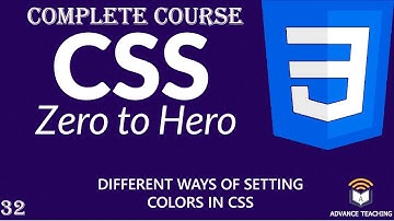 Different Colors Mode in CSS in Urdu/Hindi