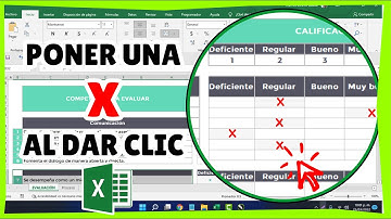 Como capturar click en una celda con VBA en Excel - Poner una X en una celda al dar click en Excel