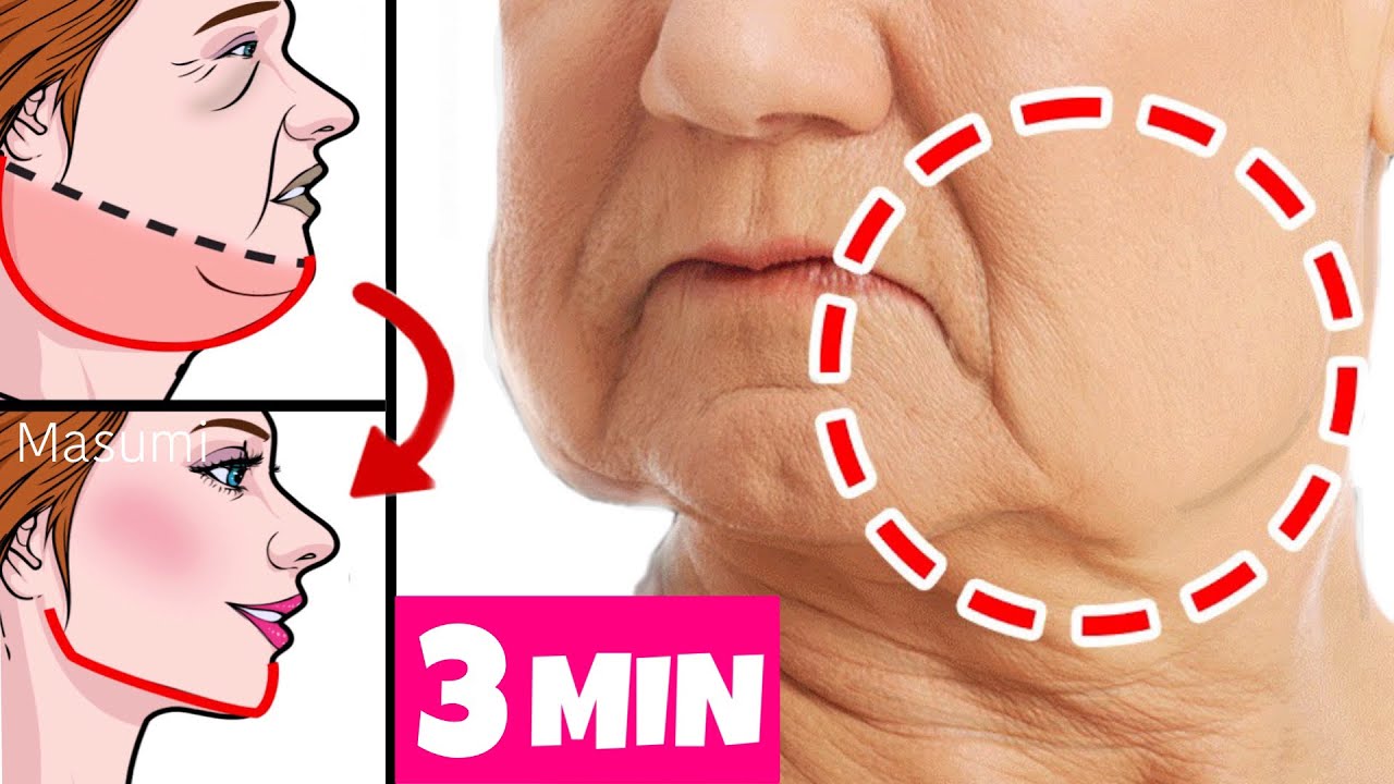 3 Simple Face Lift Exercise You Must Do Every Day! AntiAging, Younger