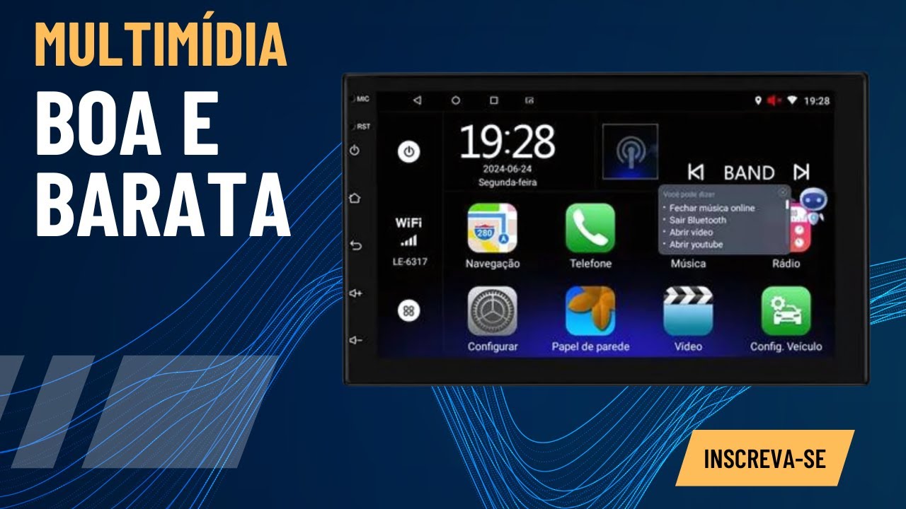 Multimídia Boa E Barata COM ANDROID AUTO e APPLE CARPLAY SEM FIO Lelong LE 6317, Vale a Pena?