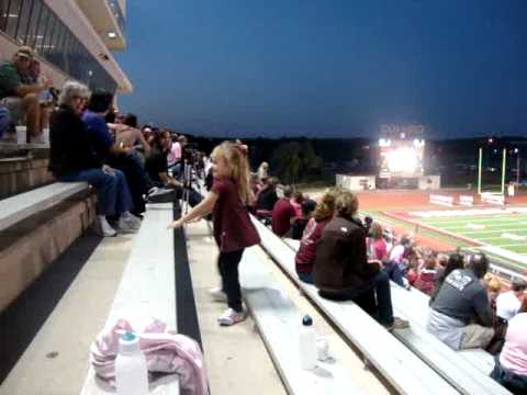 Lillian dancing at the Tx State football game