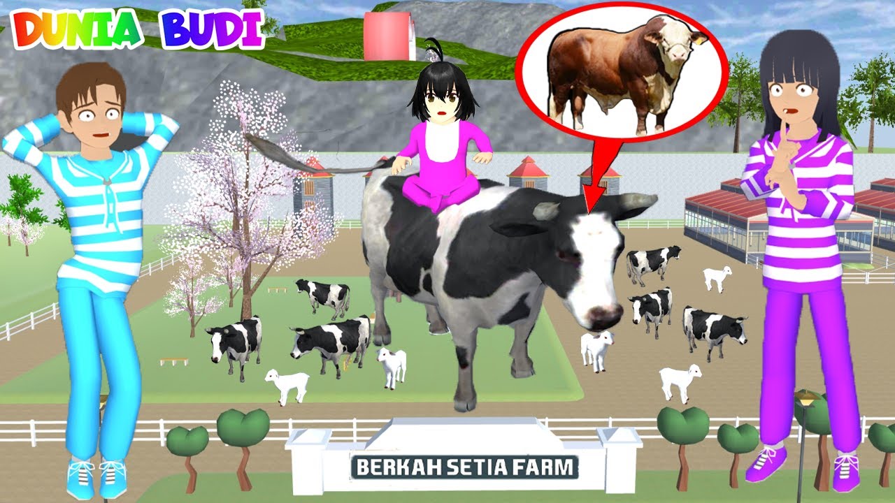 Yuta Mio Sang Petualang Cari Sapi Raksasa🐄Di Setia Farm | Sakura School Idul Adha