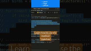 How to use method "matches" in JavaScript