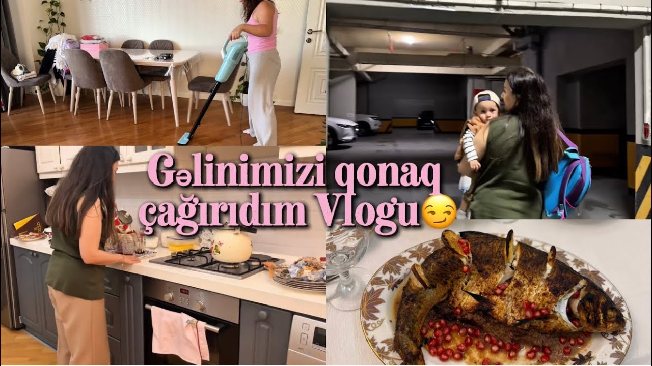 Qardaşım gili “Gəlini” Qonaq Çağırdım😏 Ev temizlik Vlogu | Qonaqlıq | #vlog #bylala #temizlik 