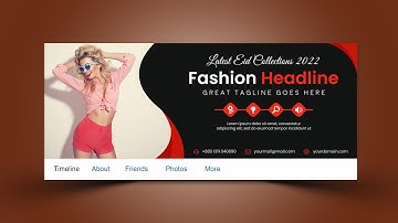 Facebook Cover Photo Design 2022 | Timeline Cover Design Tutorial in Photoshop
