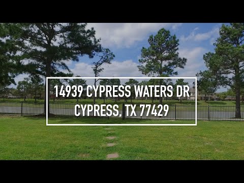 14939 Cypress Waters Dr, Cypress, TX home video tour