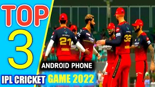 Top 3 Best Cricket Game For Android Mobiles 2022 | Top 3 Ipl Cricket Game High Quality | Ipl Cricket screenshot 2