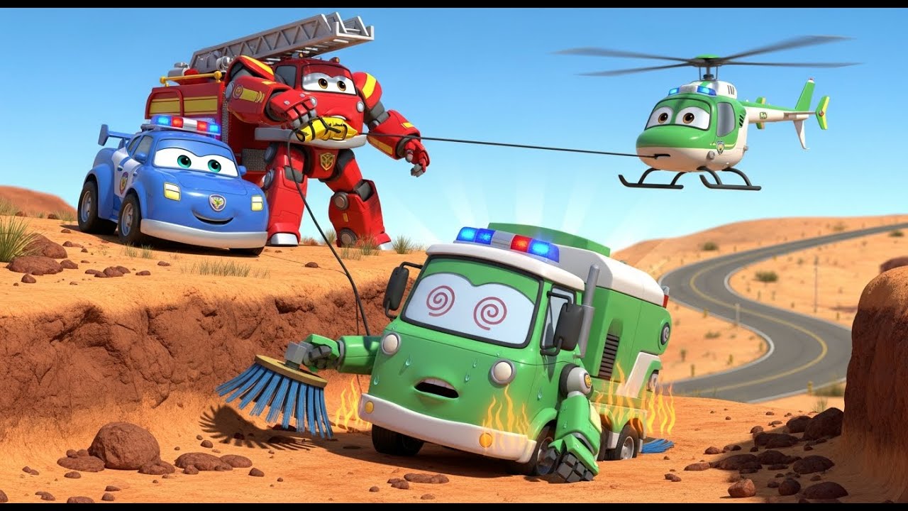 The Mirage Mystery | Heat Safety & Science for Kids ☀️ | Robocar Poli Rescue Team