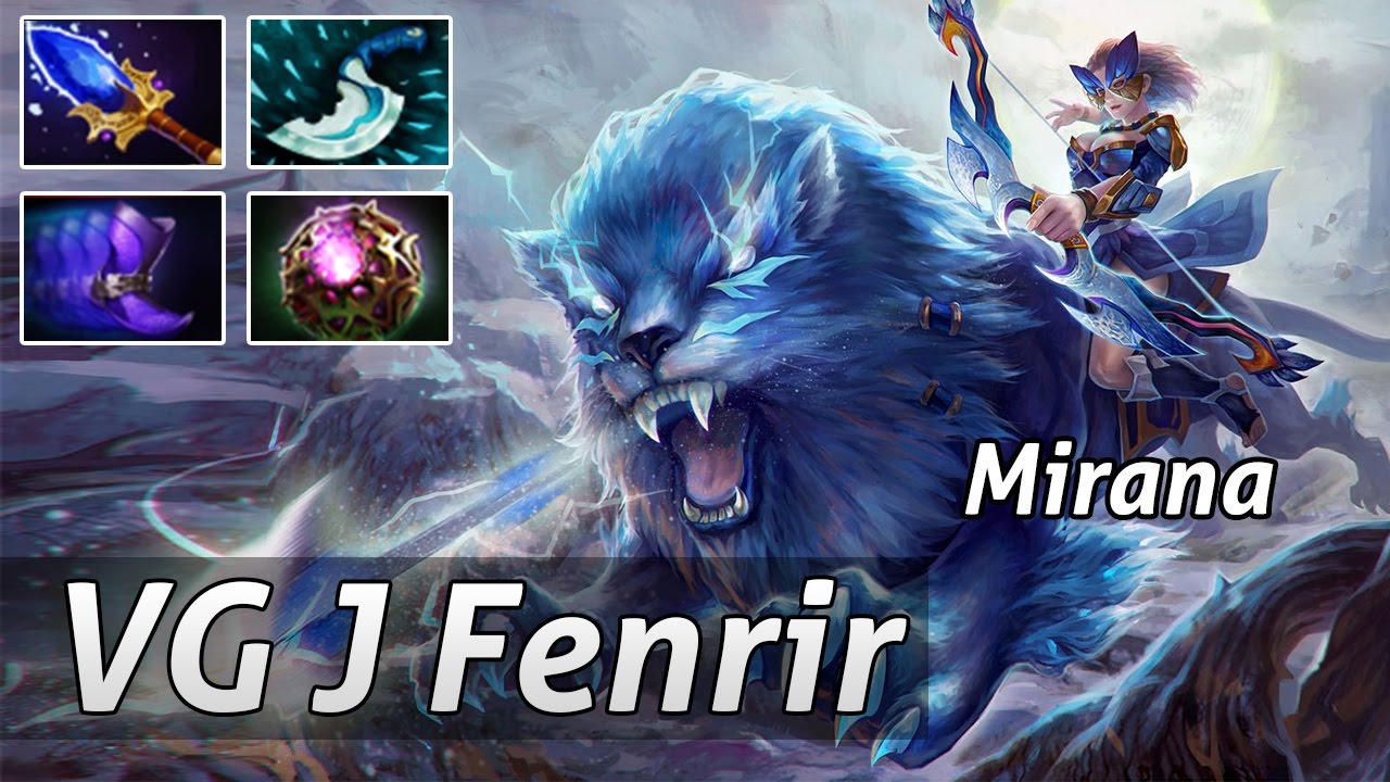 Rank 1 World Mirana Pro by VG J Fenrir Gameplay Dota 2