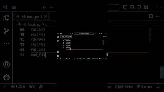 Drawing a Boat using python turtle program design #shortvideo #coding #python #programming
