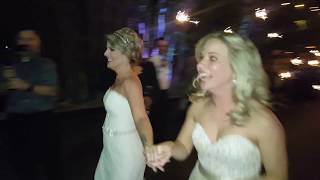 Shocking Rolls Royce Sparkler Exit Surprise Newlyweds Stacy and Amy Downtown St. Pete venue NOVA 535