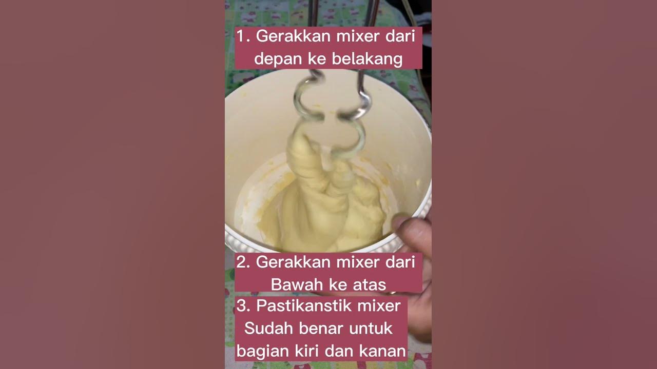 Cara mixer adonan donat supaya adonan tidak melilit di mixer
