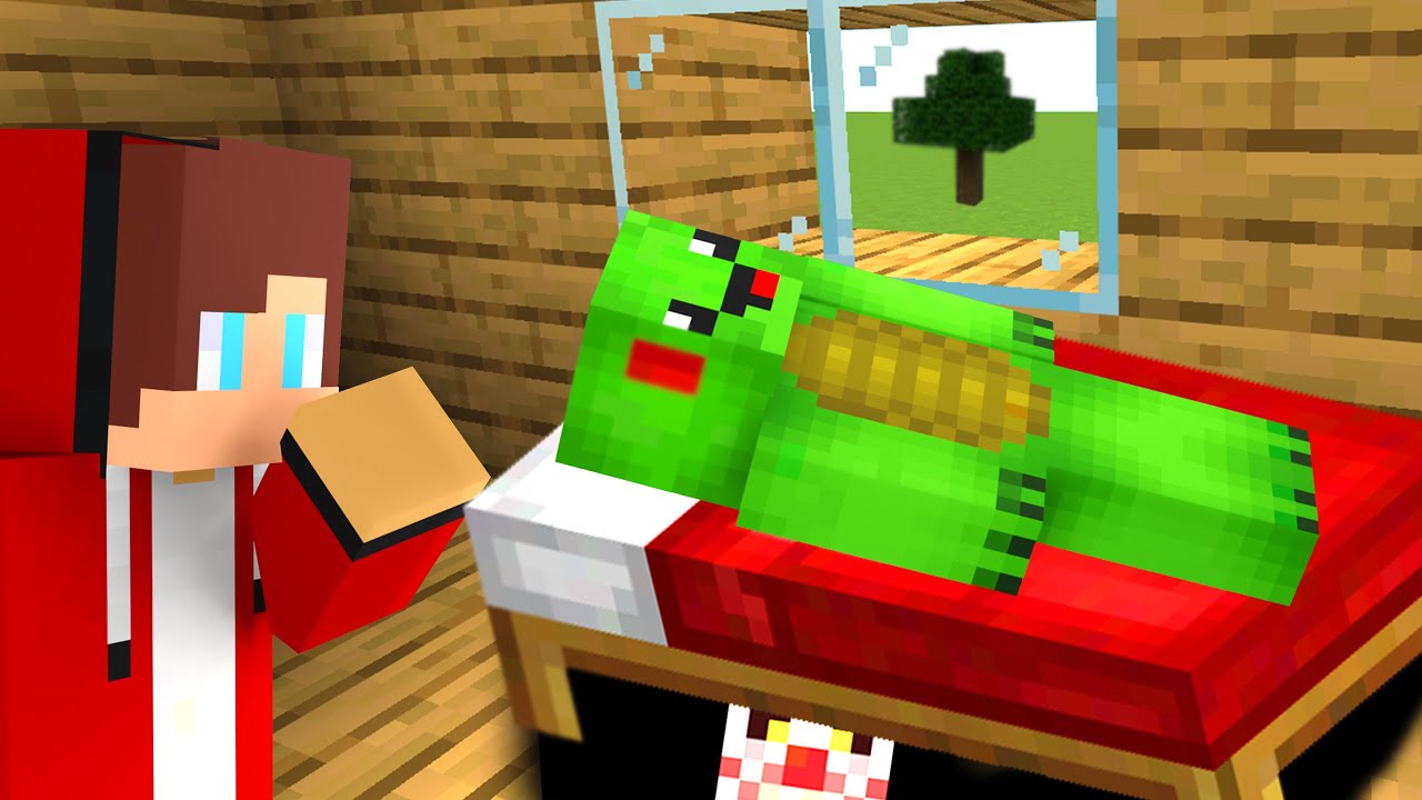 Monster CLOWN Under The Bed In Minecraft Baby JJ and Spikey Evil challenge Maizen Mizen Mazien