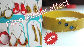 Fimo leather effect clay