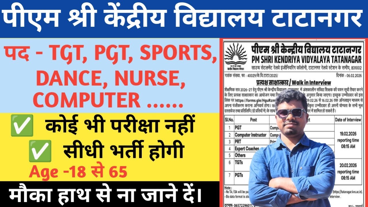 Teacher vacancy jharkhand 2026/Govt teacher vacancy jharkhand/TGT PGT vacancy @The Jharkhand Updates