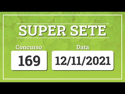 Resultado do sorteio da Super Sete 169