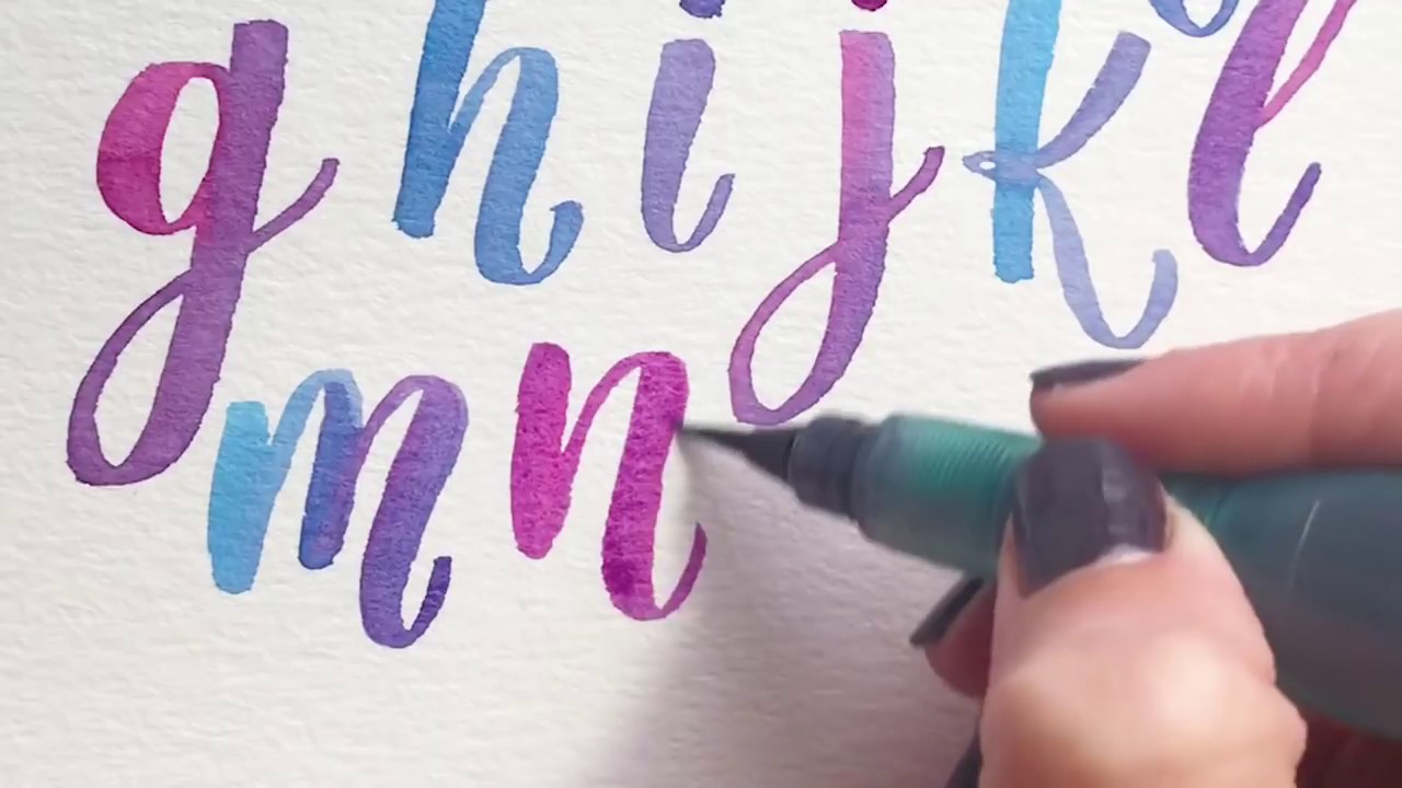 Best calligraphy lettering with a marker pen 