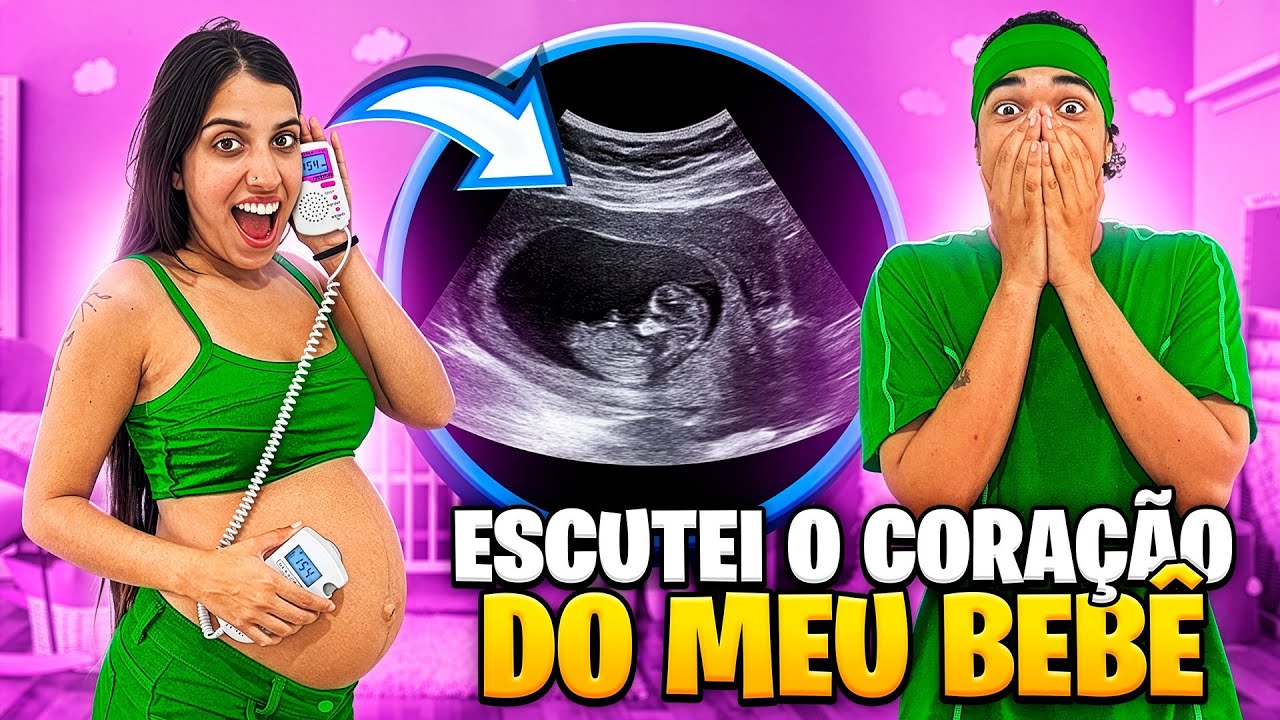 ESCUTEI O CORAÇÃO DO MEU BEBÊ *chorei muito