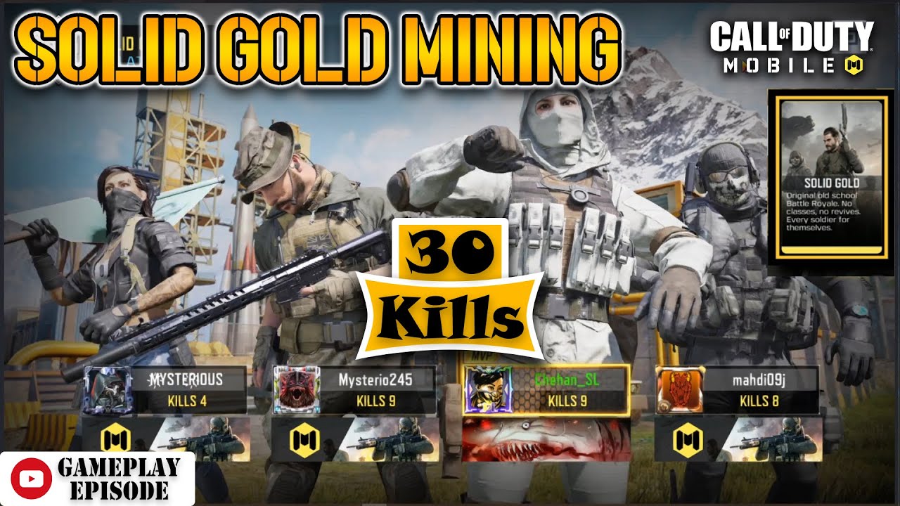 Solid GOLD Mining | COD MOBILE |Gameplay Episode - YouTube
