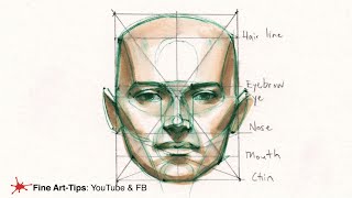 HOW TO DRAW THE HEAD PROPORTIONS - By Ferhat Edizkan