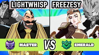 2XKO ▰ LightWhisp (Braum / Darius) vs Freezesy (Caitlyn / Warwick) ▰ High Level Gameplay