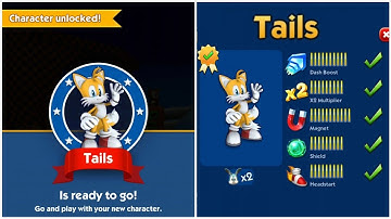 SONIC DASH NEW CHARACTER TAILS UNLOCKED AND MAX UPGRADED GAMEPLAY WALKTHROUGH PART 18