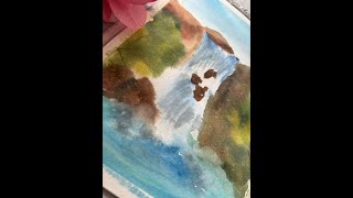 EASY Waterfall painting!!