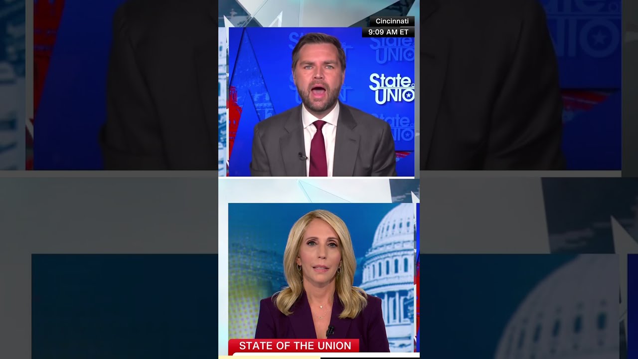 JD Vance Confronts Dana Bash Stop Interrupting Let Me Answer The Questions 