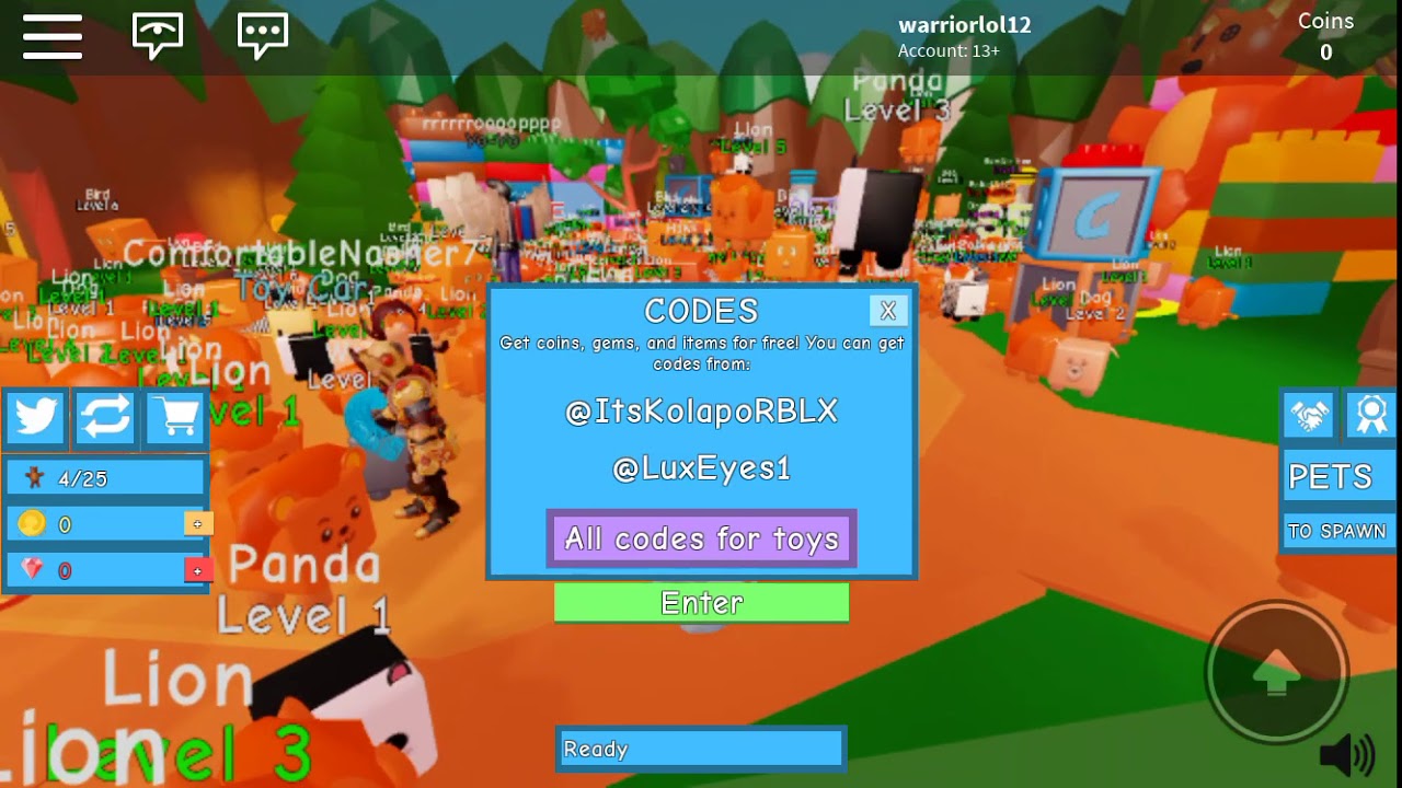 All Roblox Toy Simulator Codes YouTube
