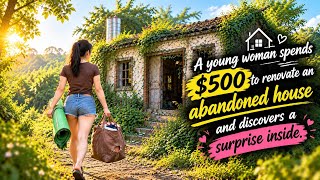 A young woman spent $500 to renovate an abandoned house—and discovered a surprise inside.