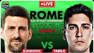 🎾DJOKOVIC vs TABILO | ATP Italian Open 2024 | LIVE Tennis Play-by-Play Stream