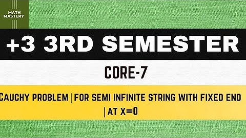 Lect-13 | Semi-infinite string with free end at X=0 | Important Question