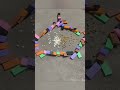 Domino game 9#domino#reverse#gaming#satisfying#colorful#gameplay#games#game#diy#beads#white#golden