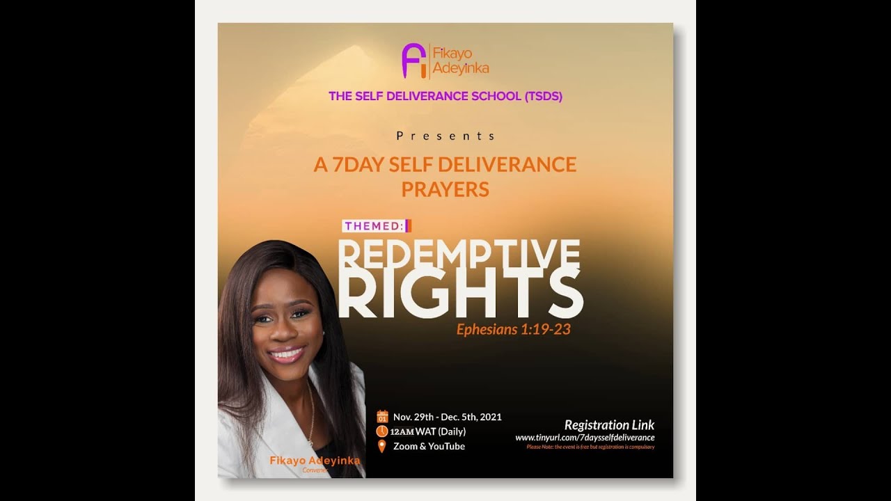 7 DAYS SELF DELIVERANCE  || 2021|| DAY 1