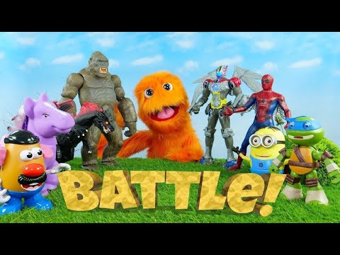 Toy vs Toys Review Battle Power Rangers Ninja Turtles Spider-Man ACROSS THE SPIDER-VERSE
