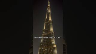 Dubai ??????? Song One Night Dubai  | Arash Ft Helena | Uae  shortvideo dubai burjkhalifa sorts