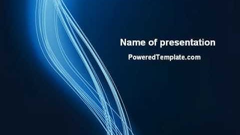 Glowing Threads PowerPoint Template by PoweredTemplate.com