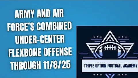 Army and Air Force’s Combined Under-Center Flexbone Offense Through 11/8/25