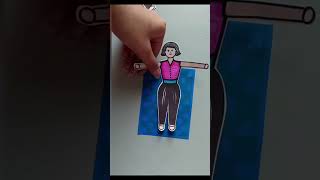 Yoga day craft activity #schoolactivity #craft #art #papercraft #shorts #yoga