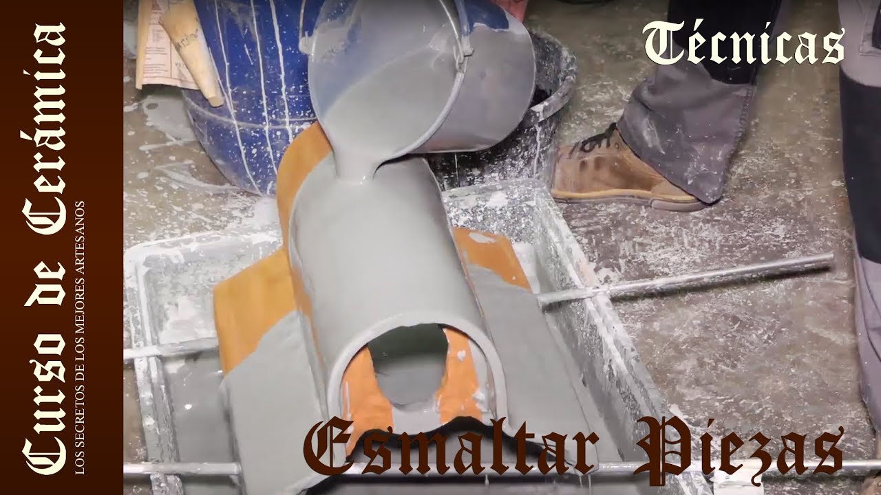 Curso de Cerámica - Esmaltar Pieza Grande con Poco Esmalte