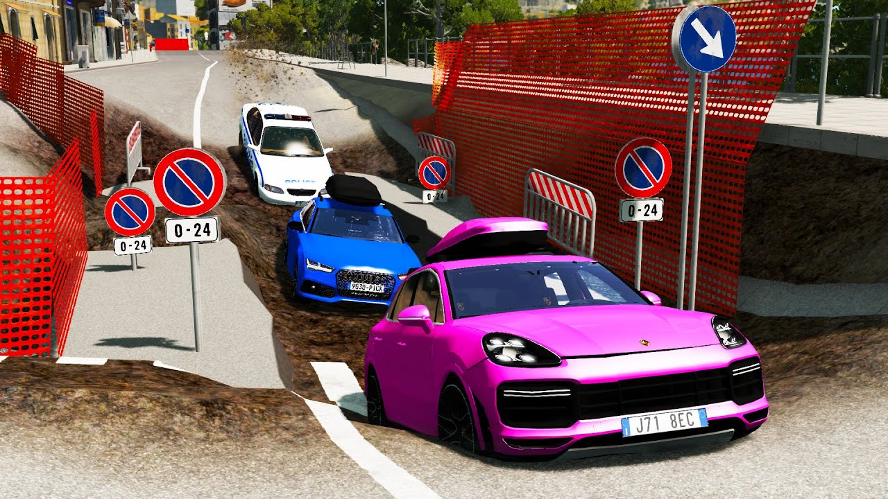 Cars vs Mud Pit #4 | BeamNG DRIVE