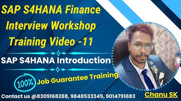 SAP S4HANA Finance Interview Workshop Training Video -11 - SAP FICO Interview Workshop Training