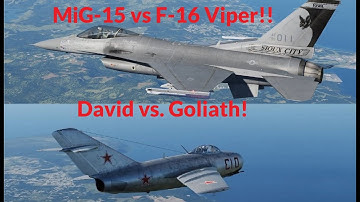 MiG-15 vs. F-16 Viper Dogfight DCS
