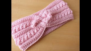 كروشيه بندانة للشعر مميزة How to crochet headband