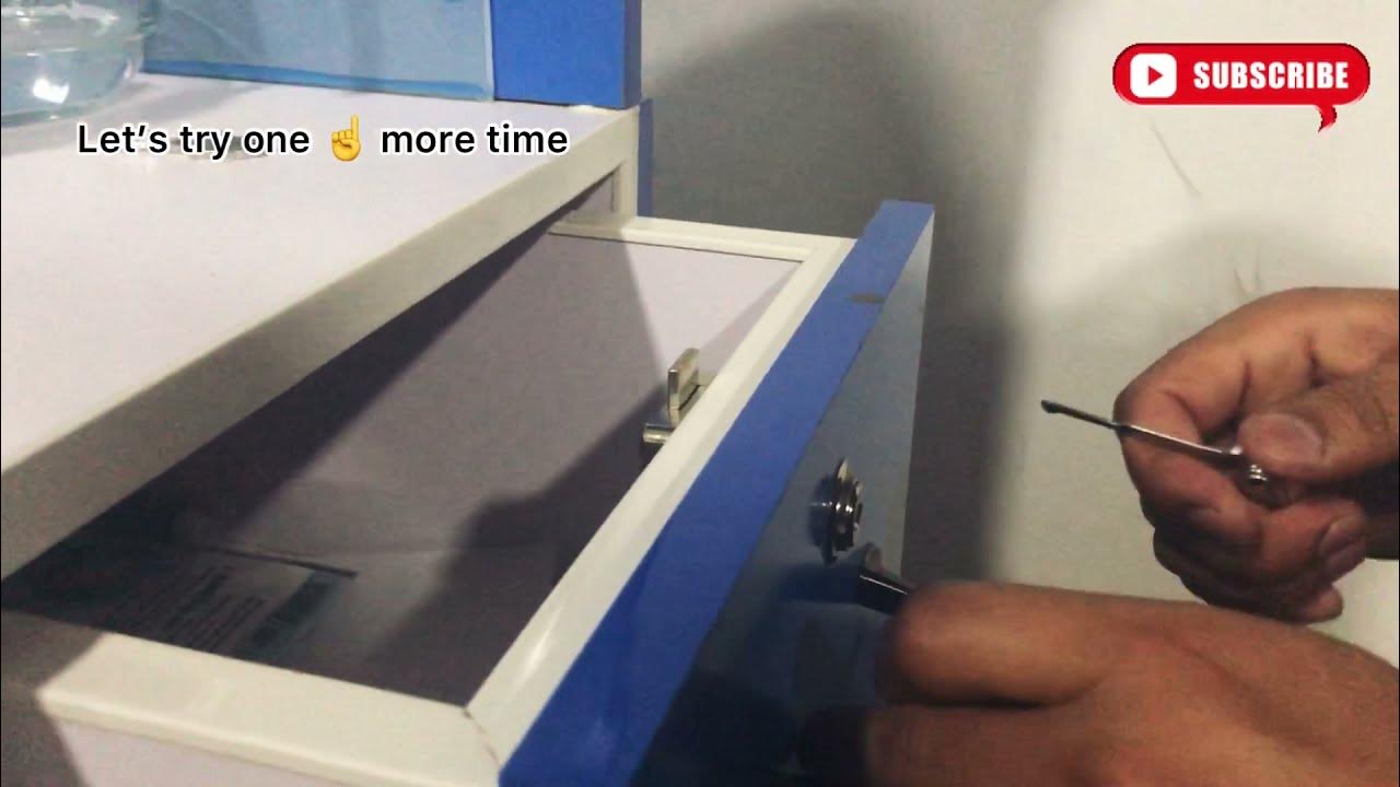How to unlock drawer without key! Pick a lock without key! How to pick