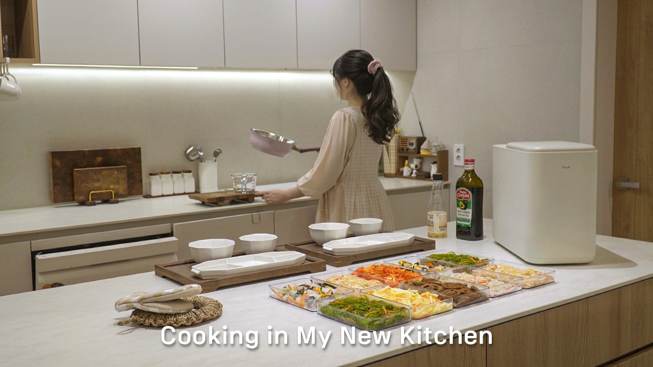 ENG | 일주일 밑반찬 몰아 만들기🔥새 주방에서의 첫 집밥, 마늘폭탄 소갈비살 레시피