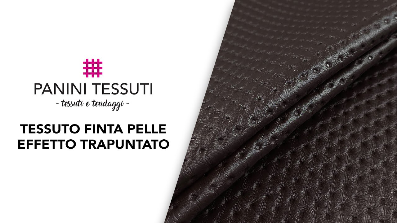 Tessuto Finta Pelle Trapuntato - Larghezza 160 Cm - Per Fai Da Te E Tappezzeria - Foto 4