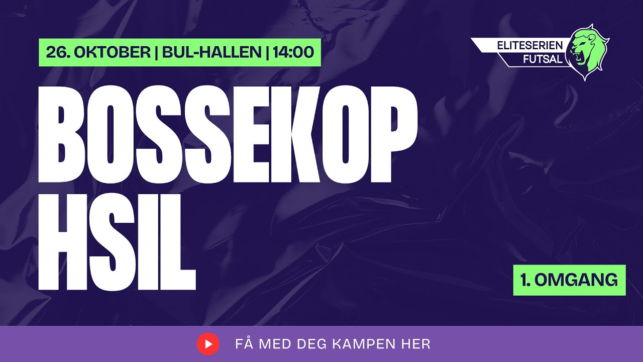 Eliteserien: Bossekop - HSIL