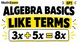 Algebra EP1 | Algebra Basics & Collecting Like Terms | Variables, Coefficients & Expressions |